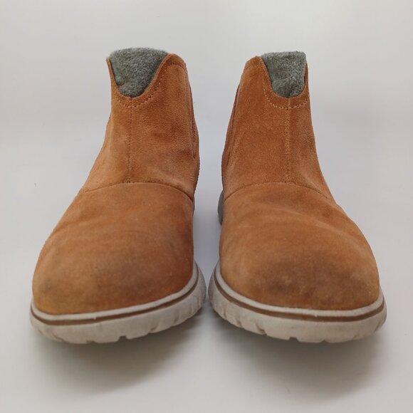 Sorel Boots Chelsea Ankle Height Tan Suede Water Resistant Womens 7 - Picture 4 of 16